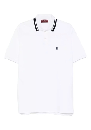 Gucci tipped collar polo shirt - White