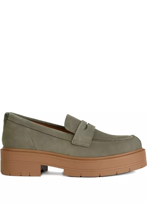 Geox penny platform loafers - Green