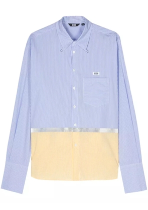 GCDS striped tape shirt - White