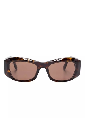 Balenciaga Eyewear rectangle-frame sunglasses - Brown