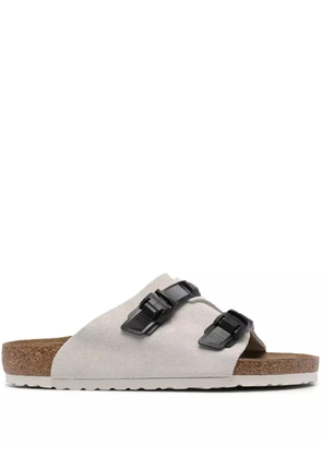 Birkenstock Arizona suede sandals - White