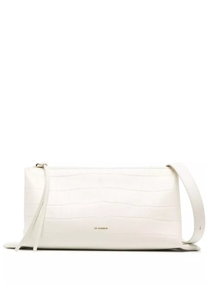 Jil Sander leather crossbody bag - White