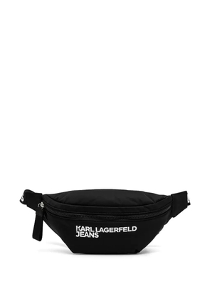 Karl Lagerfeld Jeans logo-appliqué belt bag - Black