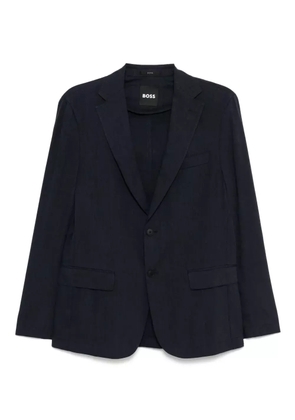 BOSS single-breasted blazer - Blue