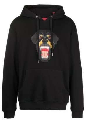 Mostly Heard Rarely Seen 8-Bit Rottweiler graphic-print pullover hoodie - Black