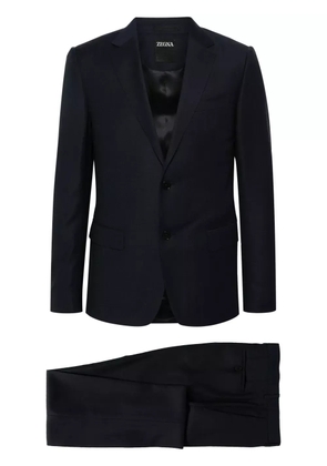 Zegna single-breasted wool suit - Blue