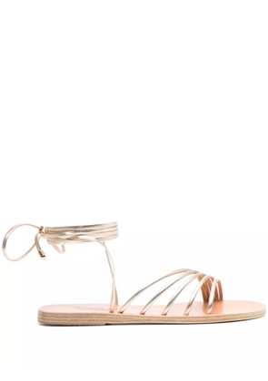 Ancient Greek Sandals Ipoliti ankle-tie sandals - Gold