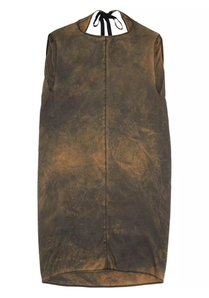MM6 Maison Margiela silk dress - Brown