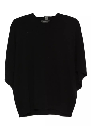 Fabiana Filippi round-neck batwing top - Black