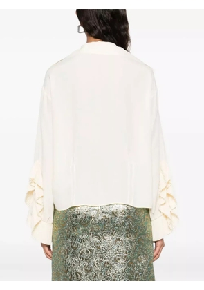 Nº21 V-neck blouse - Neutrals