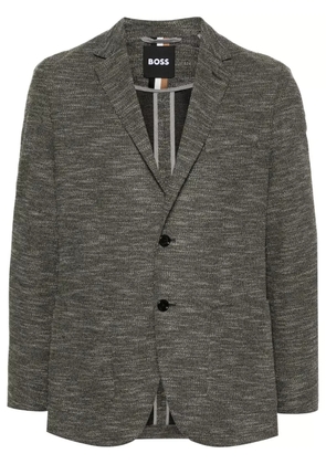 BOSS mélange-effect blazer - Green