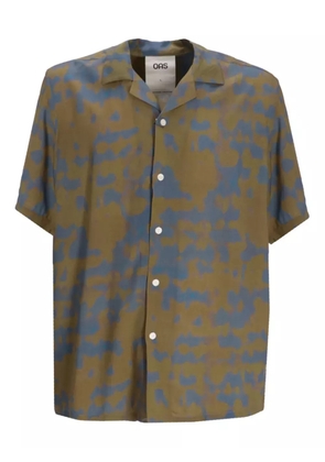 OAS Company Highland abstract-print short sleeve shirt - Green