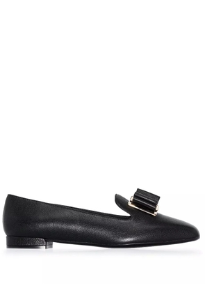 Ferragamo Zaneta double-bow moccasins - Black