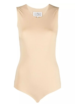 Maison Margiela round-neck sleeveless bodysuit - Neutrals