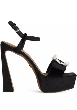 Dolce & Gabbana crystal-buckle sandals - Black