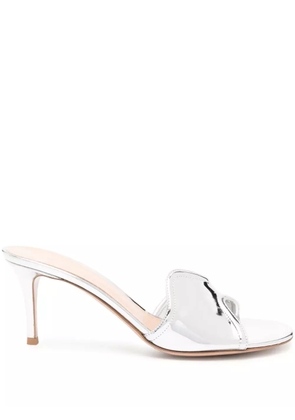 Gianvito Rossi Lucrezia 70mm leather sandals - Silver