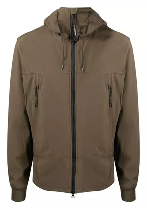 C.P. Company zip-pockets zip-up hooded jacket - Green