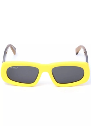 Off-White Eyewear Austin oval-frame sunglasses - Yellow
