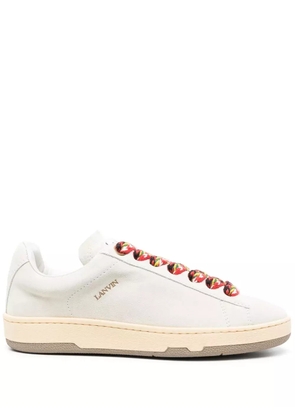 Lanvin Lite Curb suede sneakers - White