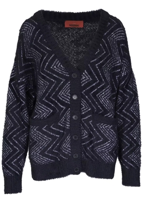 Missoni zigzag-woven buttoned cardigan - Black