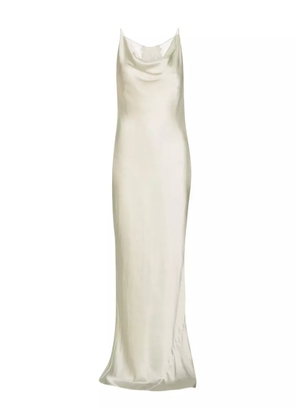 ROTATE BIRGER CHRISTENSEN cowl-neck lace-back gown - White
