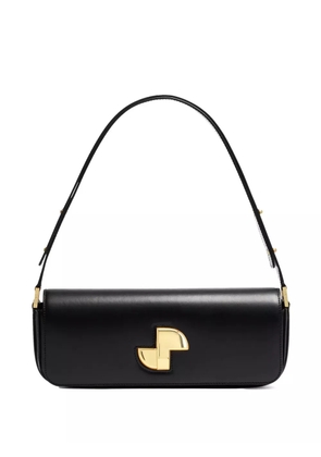 Patou Le Lock leather shoulder bag - Black