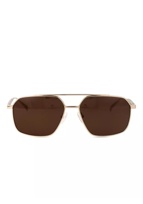 Alexander McQueen Eyewear square frame sunglasses - Gold