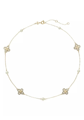 Tory Burch Kira Clover Pearl necklace - Gold