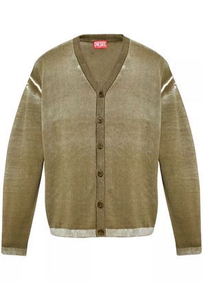 Diesel V-neck cardigan - Green