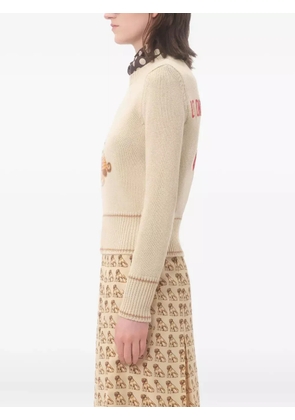 Valentino Garavani embroidered sweater - Neutrals