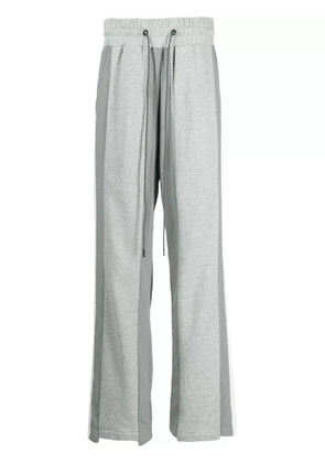 Mostly Heard Rarely Seen striped cotton track pants - Grey