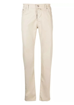 Jacob Cohën straight-leg mid-rise jeans - Neutrals