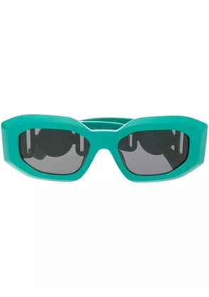 Versace Eyewear Medusa Head-detail oval-frame sunglasses - Green