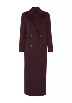 Brunello Cucinelli double-breasted coat - Red