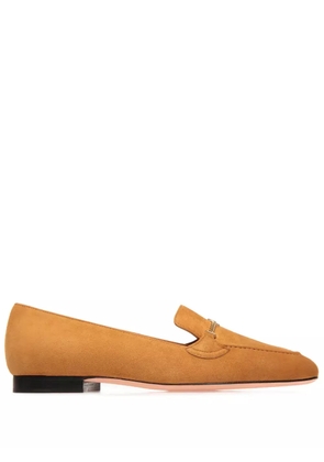 Bally Daily Emblem suede loafers - Yellow