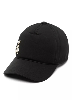 Patrizia Pepe Fly logo plaque curved cap - Black