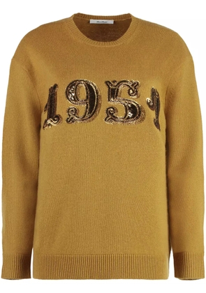 Max Mara sequin-embellished sweater - Brown