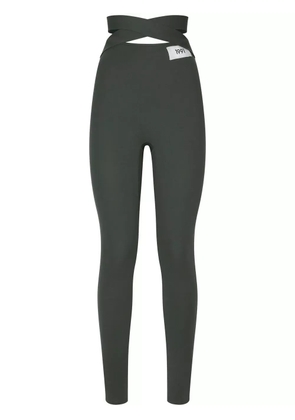 Dolce & Gabbana KIM DOLCE&GABBANA crossover-strap leggings - Black