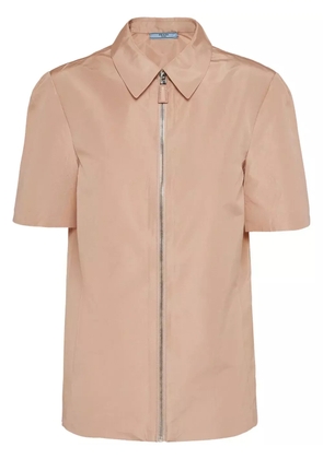 Prada Short-sleeved faille shirt - Pink