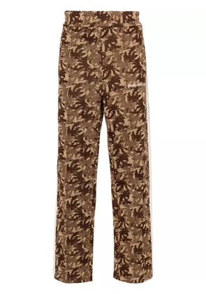Palm Angels Camo logo-embroidered track pants - Brown