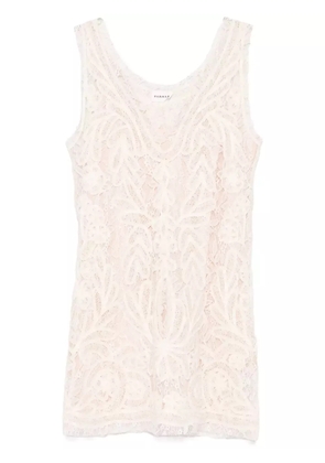 P.A.R.O.S.H. lace mini dress - Neutrals