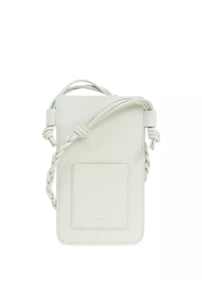 Jil Sander logo-stamp phone bag - Green