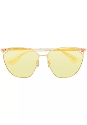 Gucci Eyewear round-frame sunglasses - Gold