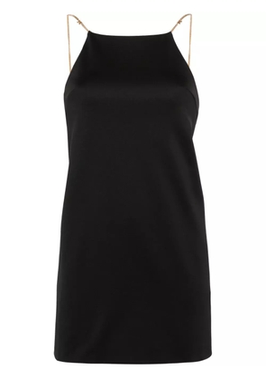 Palm Angels monogram-plaque dress - Black