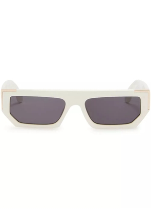 Palm Angels Eyewear Golden sunglasses - White