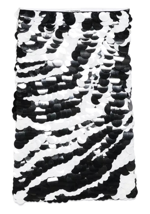 DES PHEMMES sequinned midi skirt - Black