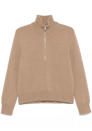 Thom Browne intarsia half-zip sweater