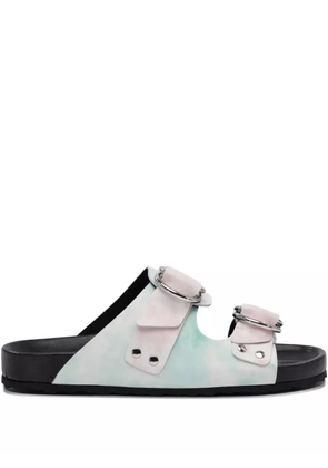 Pierre Hardy Beach Ridider tie-dye sandals - Green