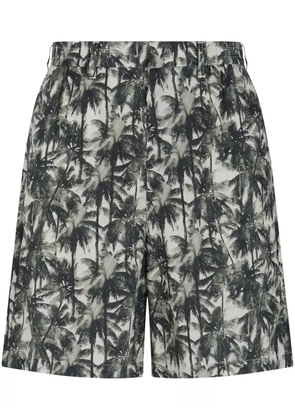 Armani Exchange graphic-print shorts - Green