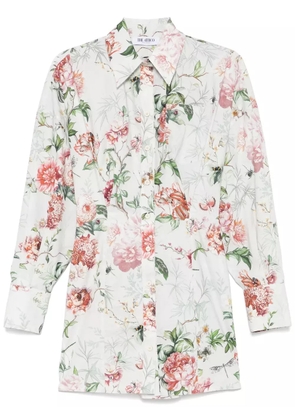 The Attico floral-print mini dress - White